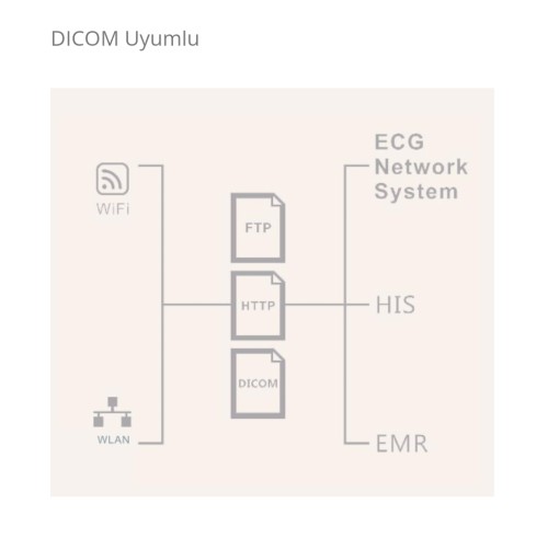 C-EKG DICOM 12kanal monitörlü yor. iMac120