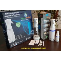 Hypowater FQB615 Taşınabilir Elektrolize Dezenfekte Edici Hijyen Su (Hipokloröz asit içerikli) Üretim Cihazı (400ml-USB besleme-Mikropartiküler sprey başlık) 