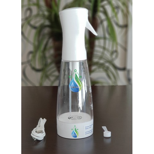 Hypowater FQB615 Taşınabilir Elektrolize Dezenfekte Edici Hijyen Su (Hipokloröz asit içerikli) Üretim Cihazı (400ml-USB besleme-Mikropartiküler sprey başlık) 